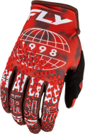 Youth Kinetic Blur Gloves Red/Maroon Ys