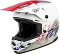Youth Kinetic Drip Helmet Red/White/Blue Ys