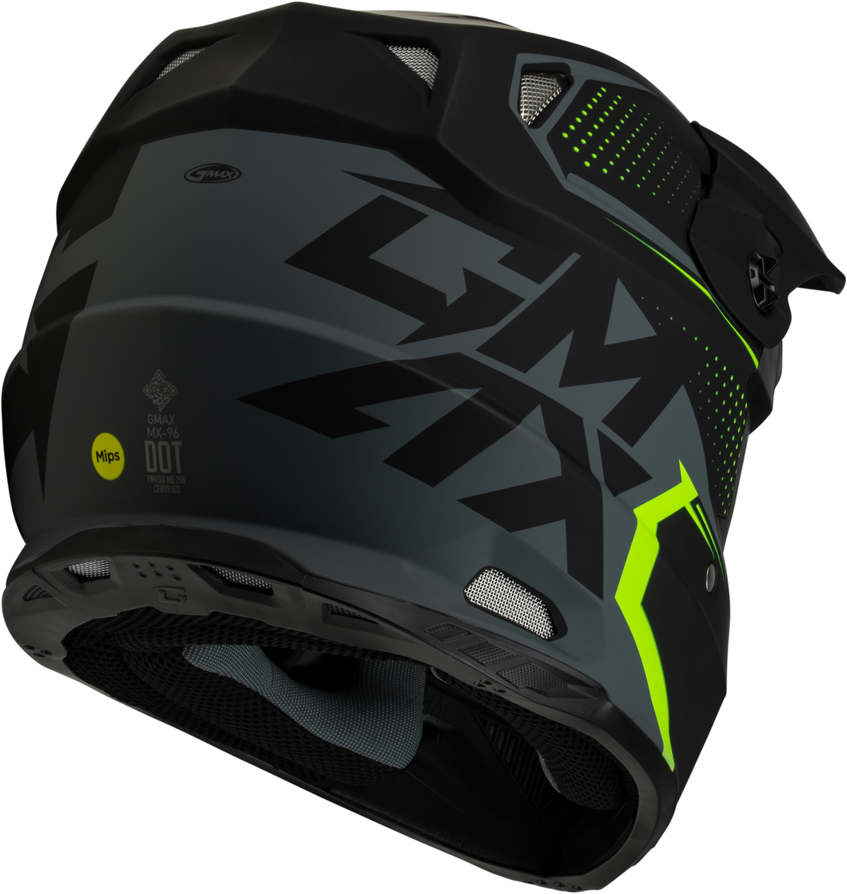 Mx 96 502 Helmet Matte Grey/Hi Viz Sm