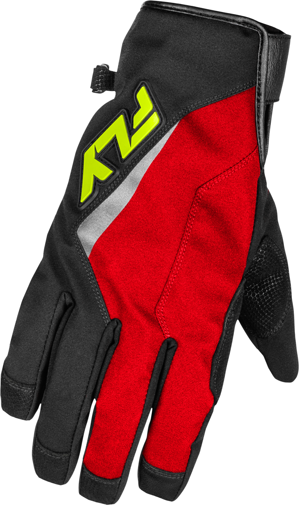 Title Long Gloves Red/Black/Hi Vis Xs