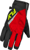 Title Long Gloves Red/Black/Hi Vis Xs