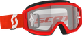 Primal Goggle Red/White Clear Works