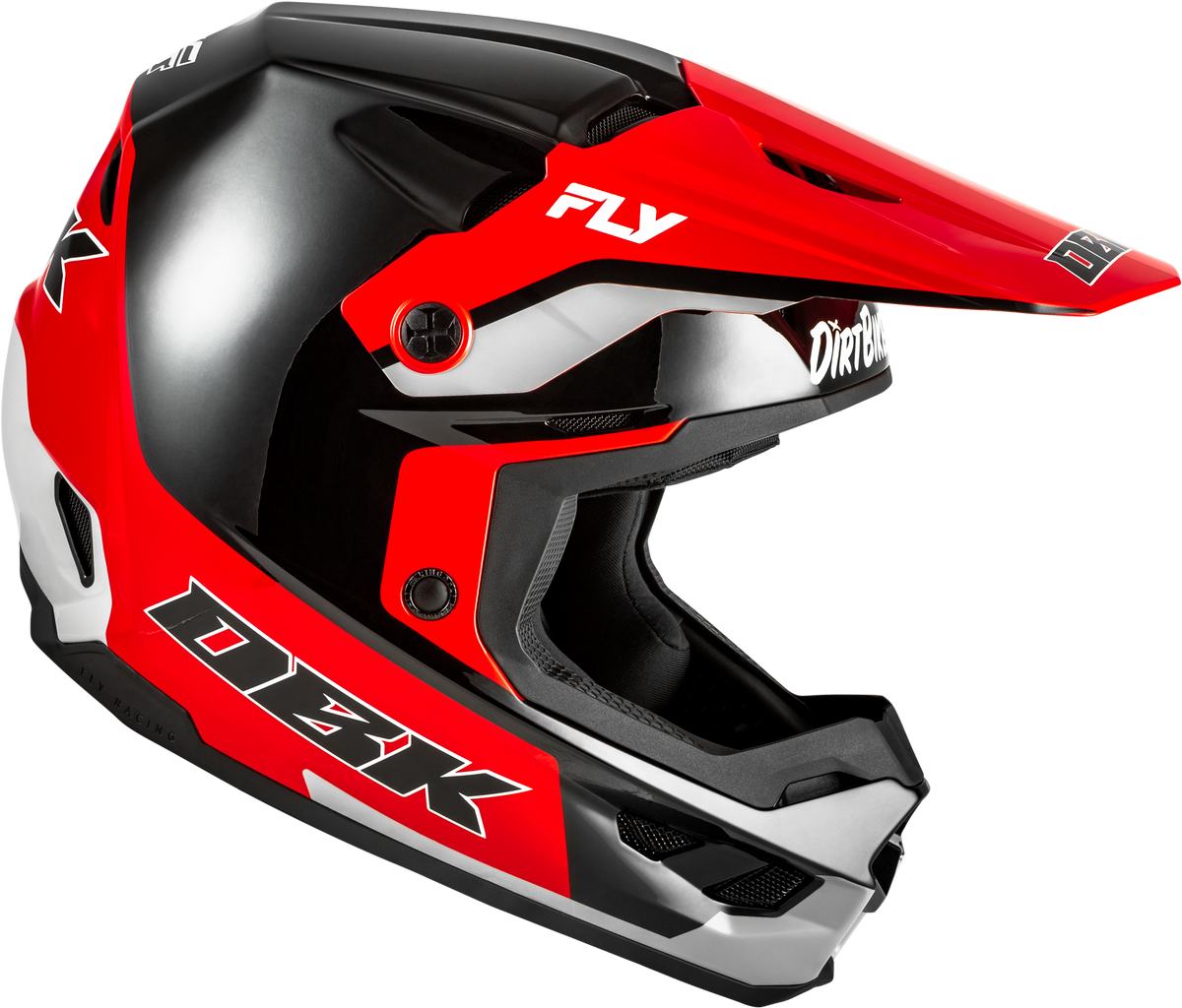 Kinetic Dbk Helmet Black/Red/Grey Xs