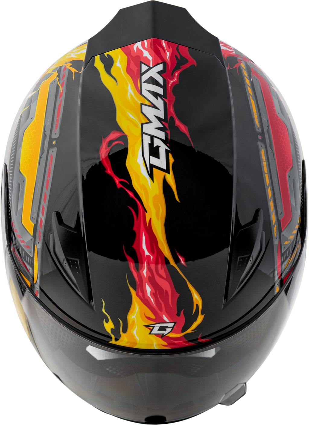 Youth Gm 49y Charge Helmet Black/Red/Yellow Yl