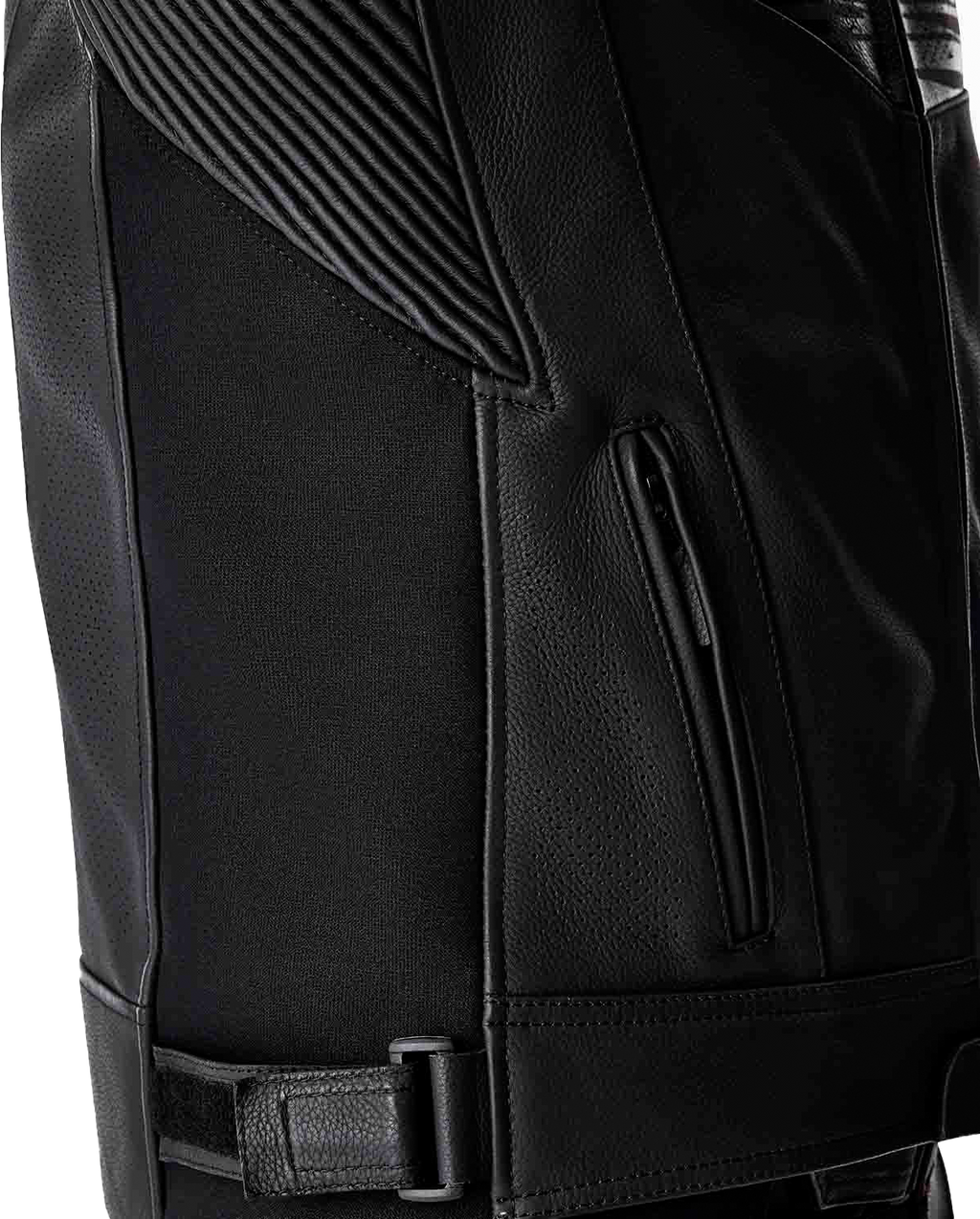 Tractech Evo D3o Jacket Blk/Whi Leather Md