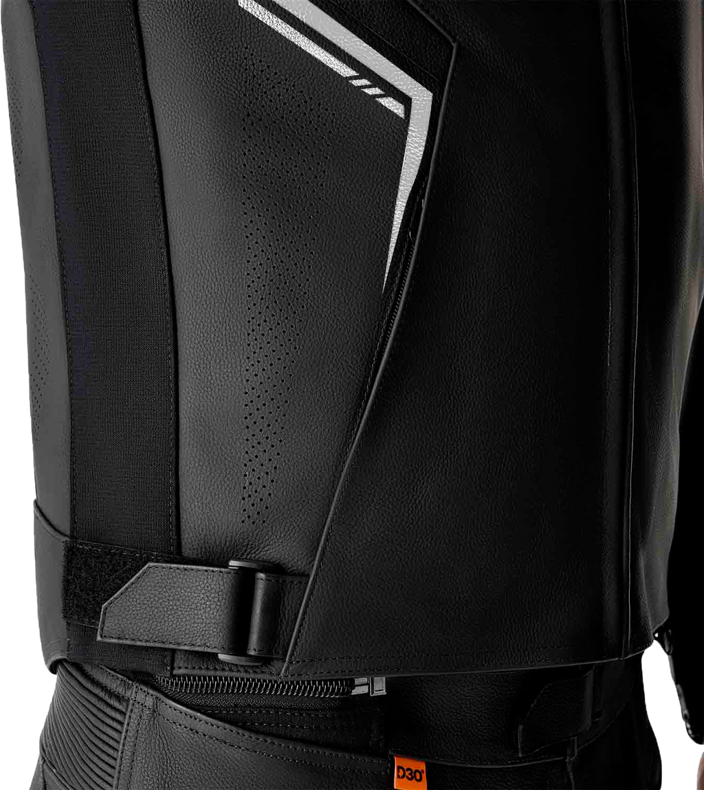 S1 D3o Leather Jacket Blk/Whi Xs