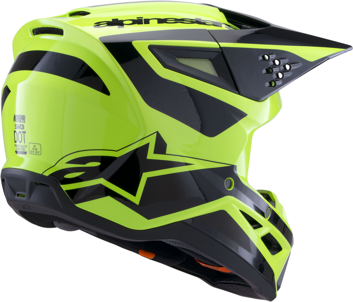 Sm3 Heat Helmet Yellow Fluo/Black Glossy Xl