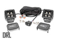 Rough Country 2 Inch Black Series LED Light Pods Spot | White DRL