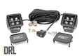 Rough Country 2 Inch Black Series LED Light Pods Spot | Amber DRL