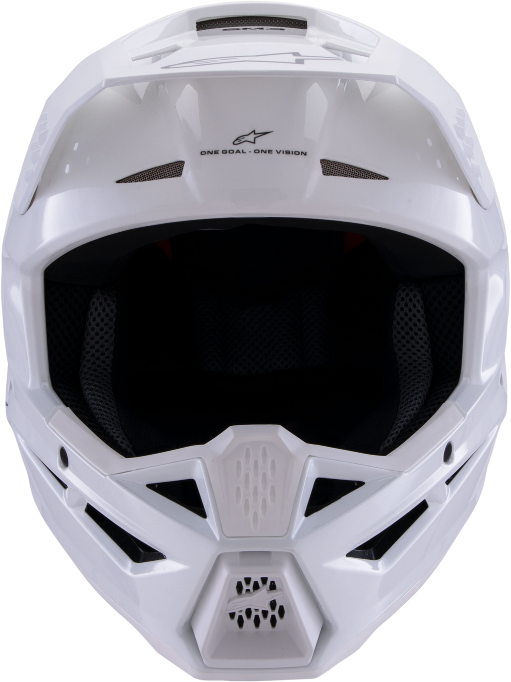 Sm3 Solid Helmet White Glossy Xl