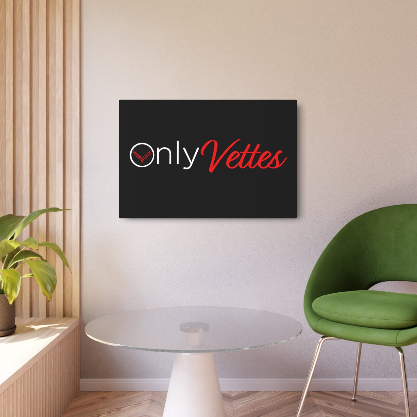 Only Vettes - Metal Art Sign