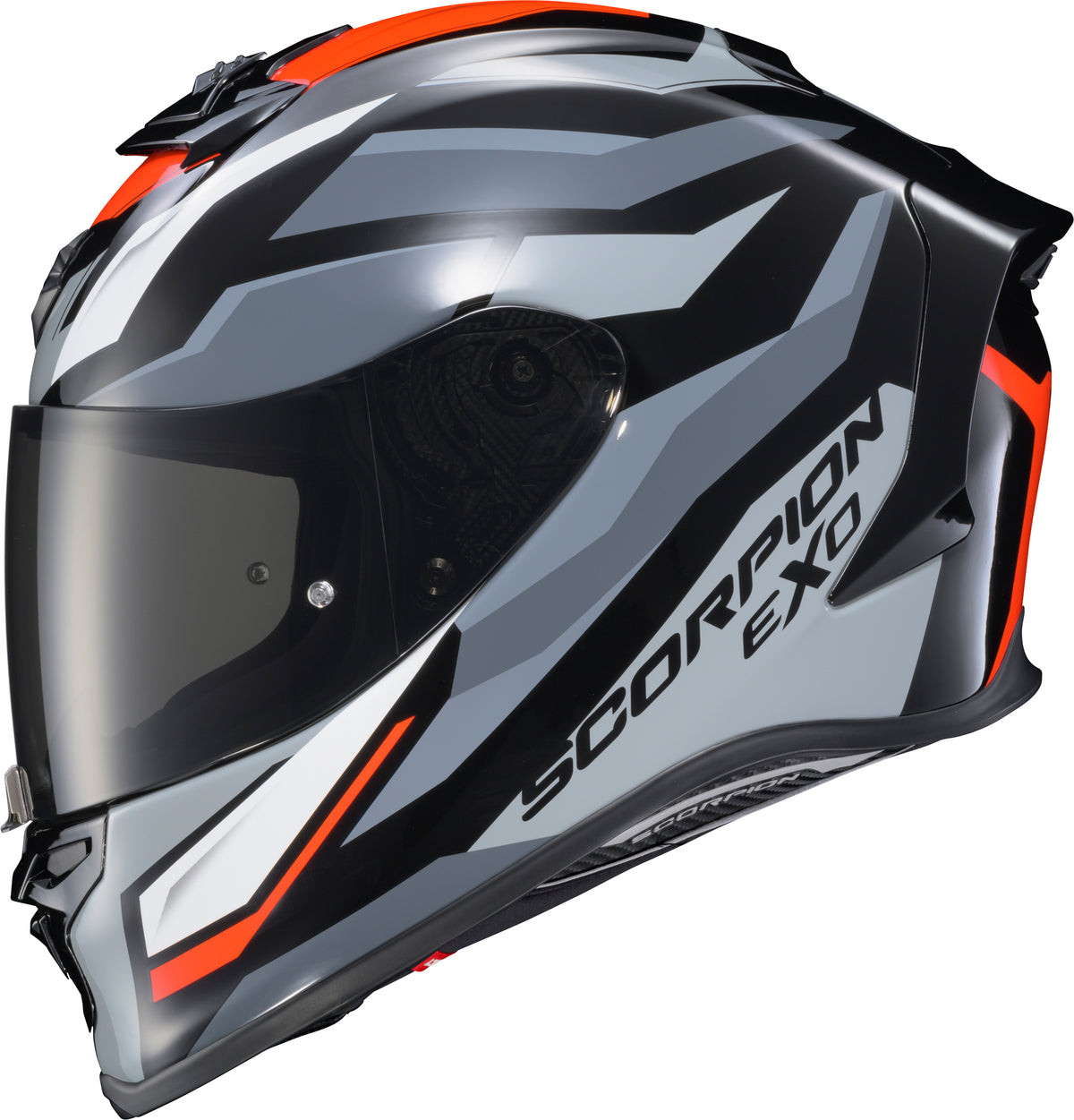 Exo R1 Air Full Face Helmet Raven Black/Red/Grey Xl