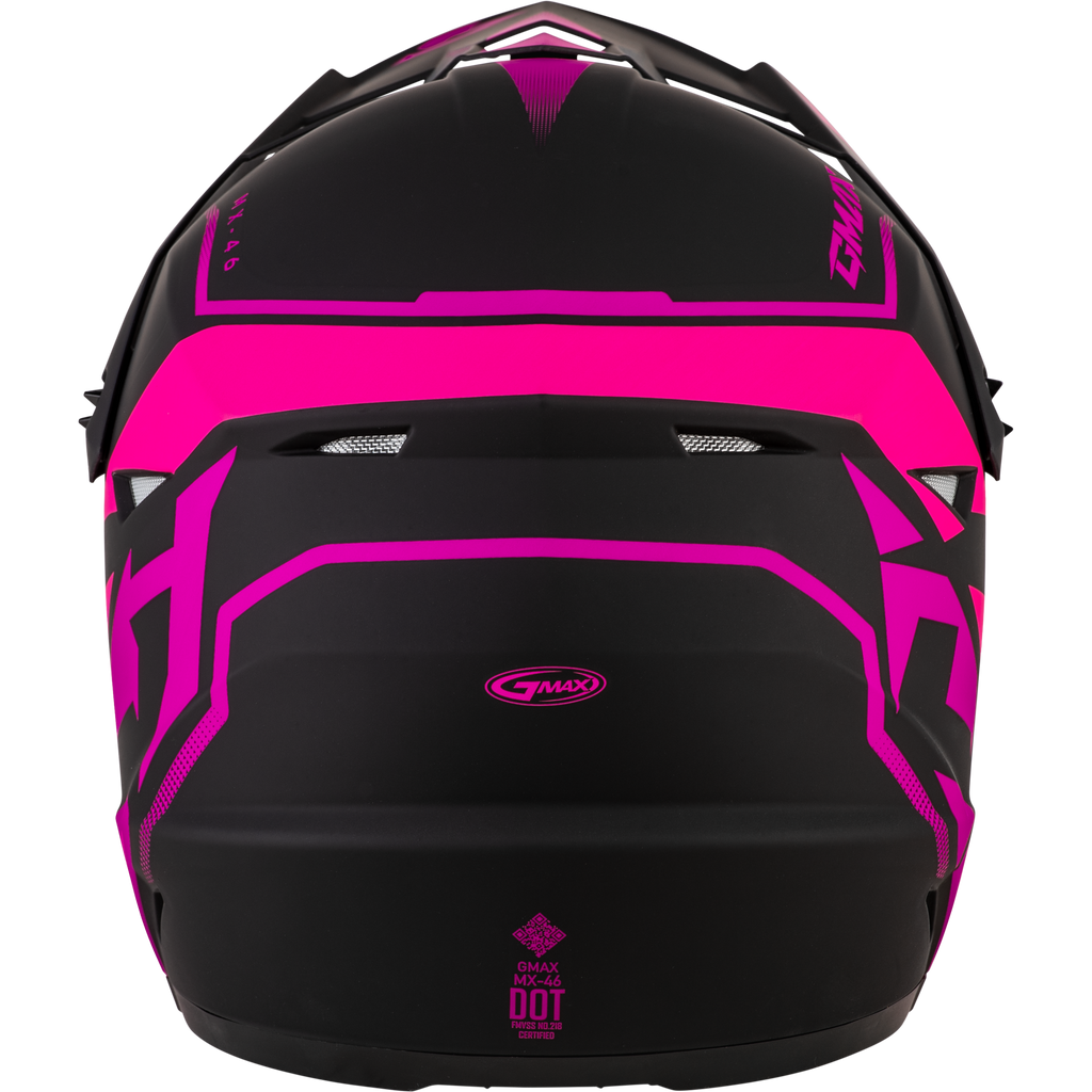 Mx 46 Compound Helmet Matte Black/Pink Lg