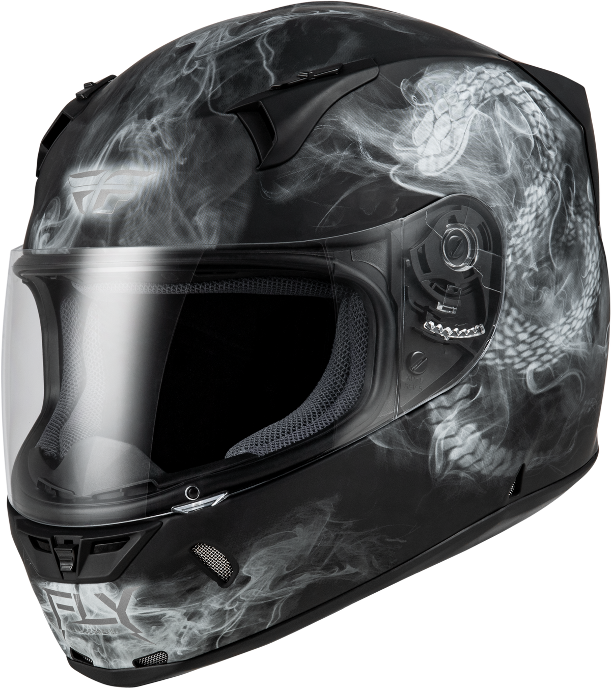 Fly Racing Revolt Coil Helmet Matte Black/White