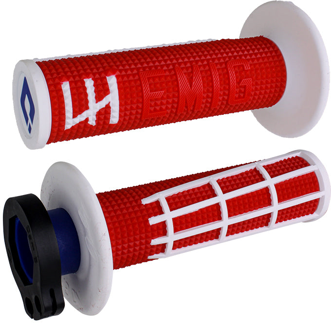 Emig 2.0   V2 Lock On Grip Red/White