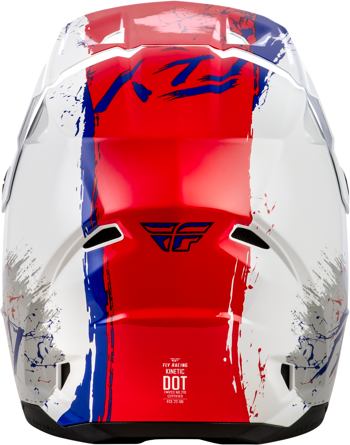 Youth Kinetic Drip Helmet Red/White/Blue Ys