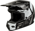 Youth Kinetic Scrap Helmet Black/White/Grey Ym