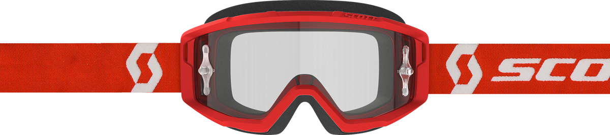 Primal Goggle Red/White Clear Works