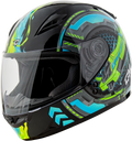 Youth Gm 49y Charge Helmet Black/Blue/Green Ys