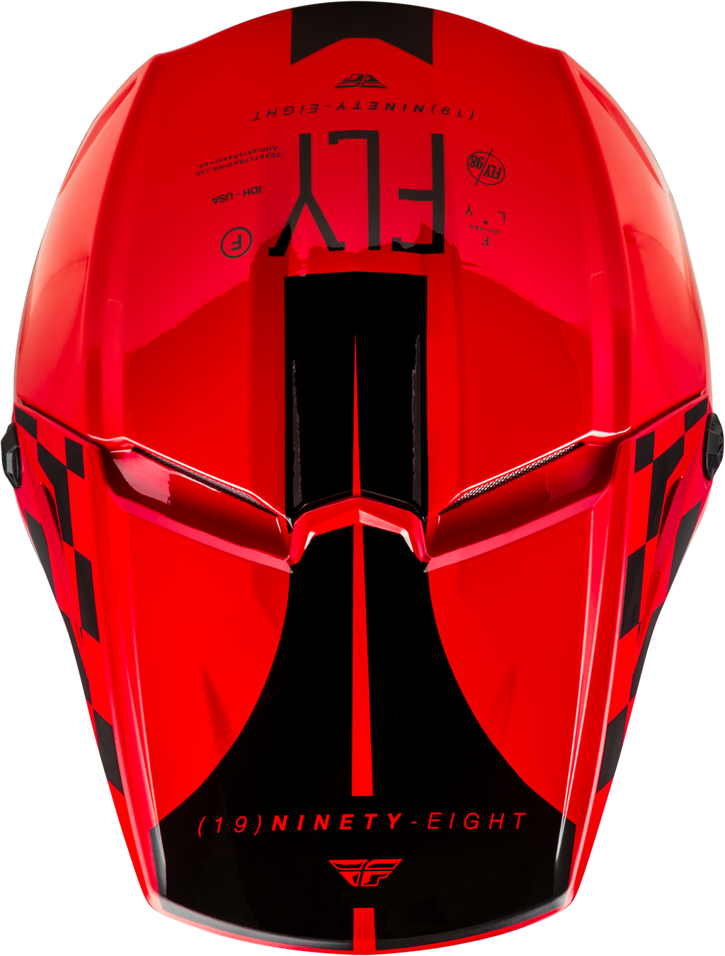 Yth Kinetic Lite Rival Helmet Gloss Red/Black Ys