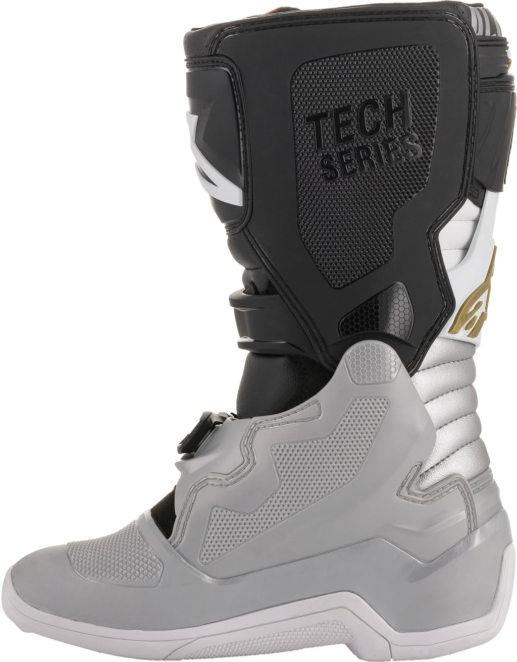 Tech 7s Boots Black/Silver/White/Gold Sz 02