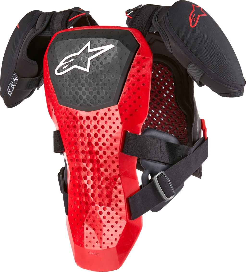 A 5 S Youth Chest Protector Black/White/Red Sm/Md