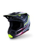 S M7 Blaster Helmet Ece06/Dot Blk/Gry/Wh/Yllw Fluo Glsy Xs