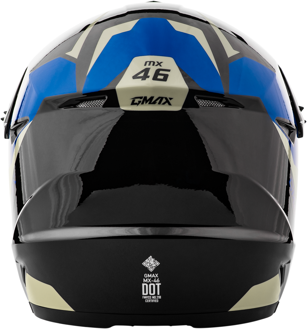 Youth Mx 46y Cyclus Helmet Black/Blue Ys