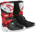 Tech 3s Kids Boots White/Blk/Bt Red Sz 13