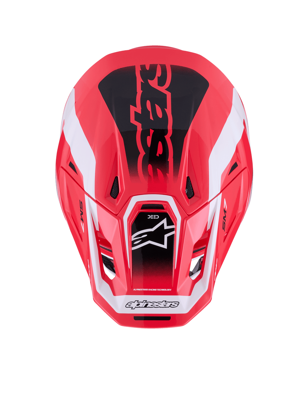 Sm7 Deed Helmet Red/Blk/Wht Glossy Xl