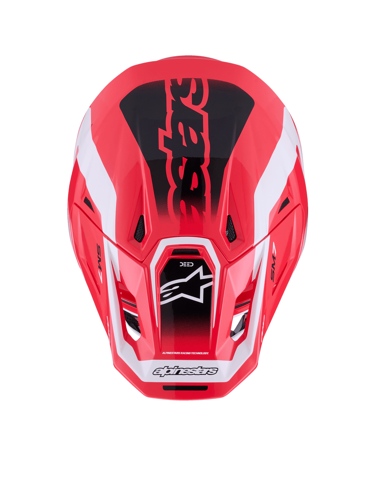Sm7 Deed Helmet Red/Blk/Wht Glossy Xl