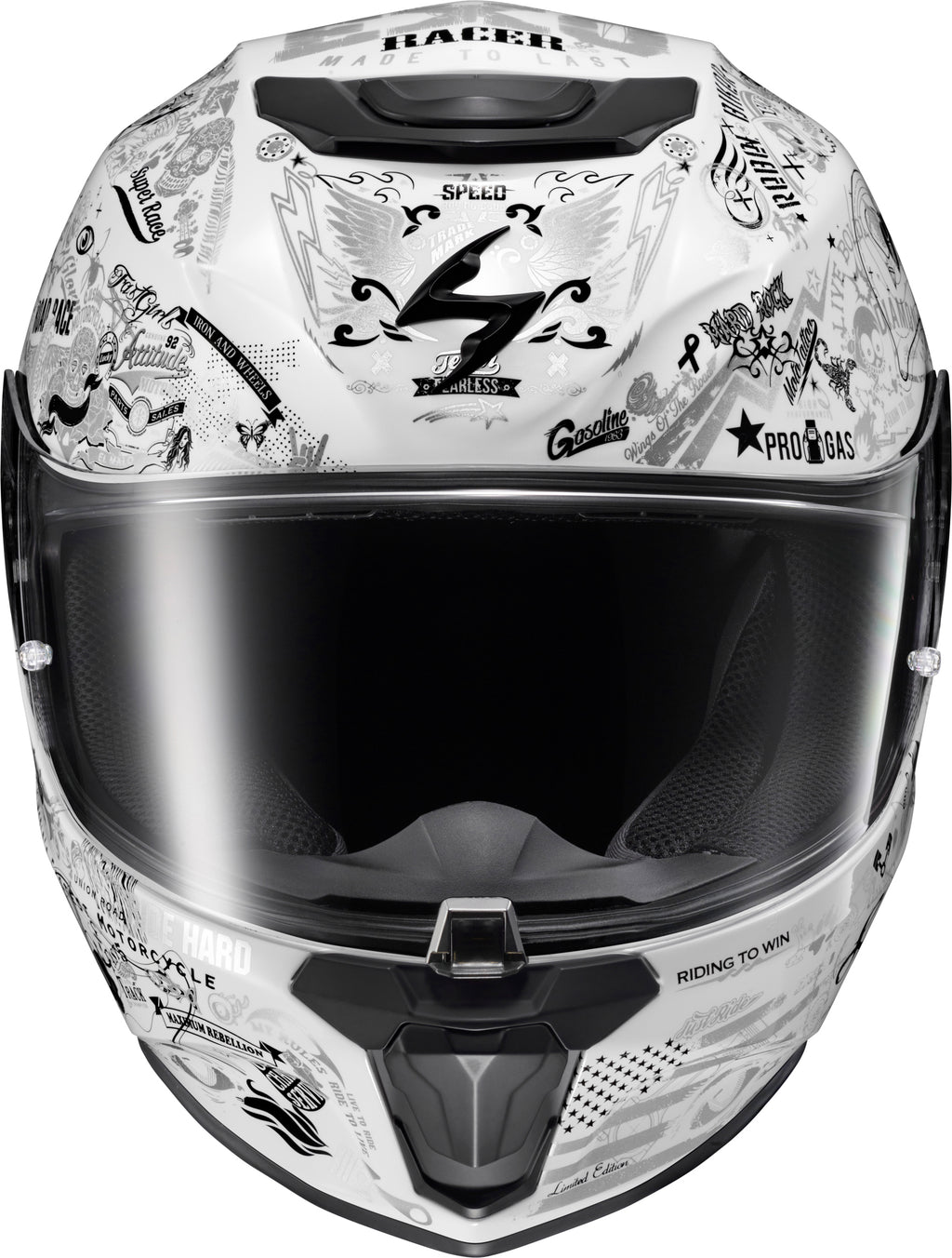 Exo R330 Full Face Helmet Shake 2 White Xl