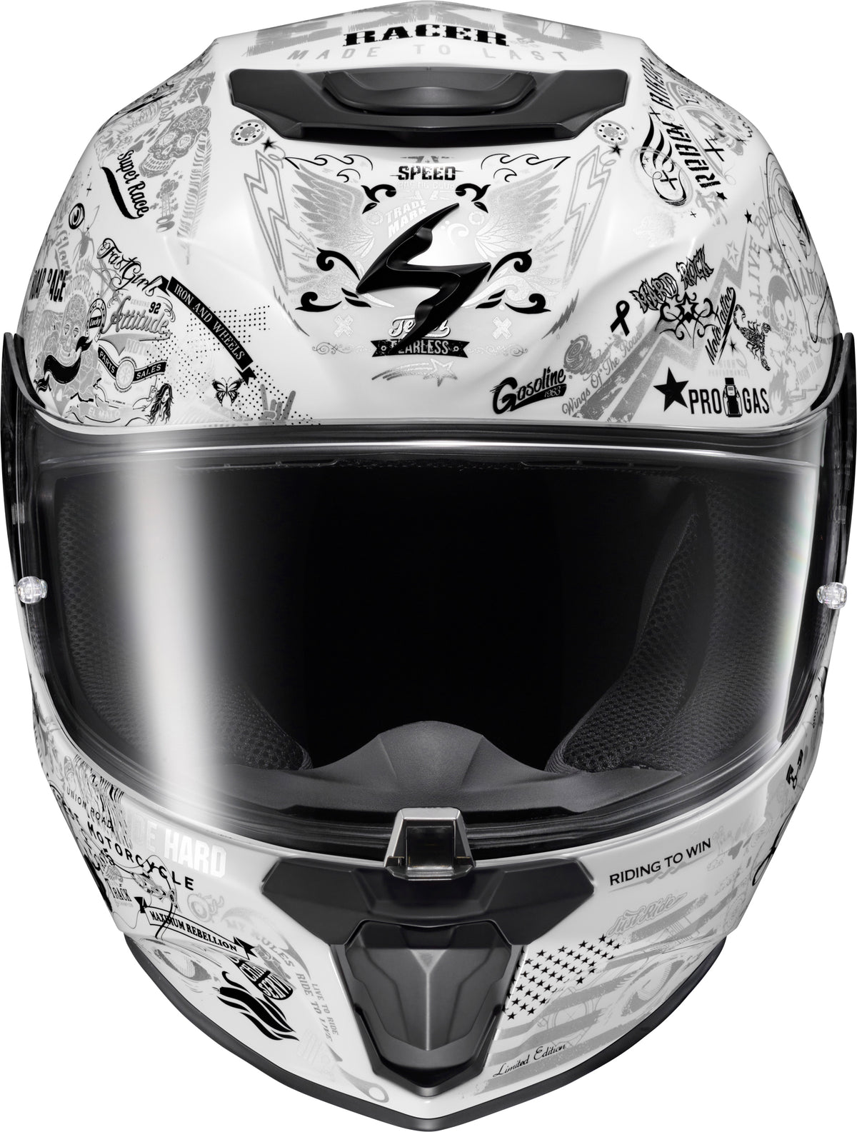 Exo R330 Full Face Helmet Shake 2 White Xl