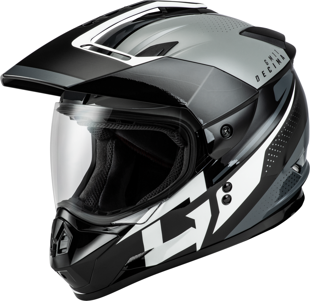Gm 11 Decima Helmet Black/Grey/White 2x