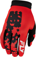 Youth Lite Flake Gloves Red/Black Ys