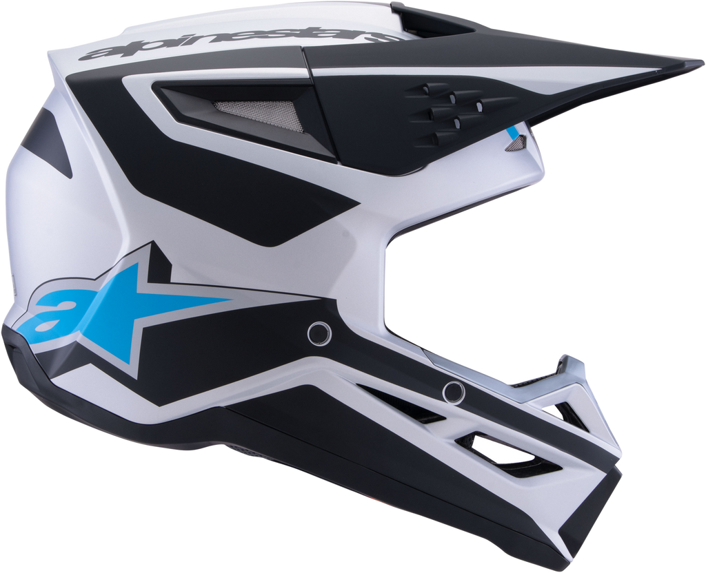 Sm3 Heat Helmet Silver/Blue/Black Matt Xl