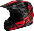 Mx 96 Splinter Helmet Black/Red Sm