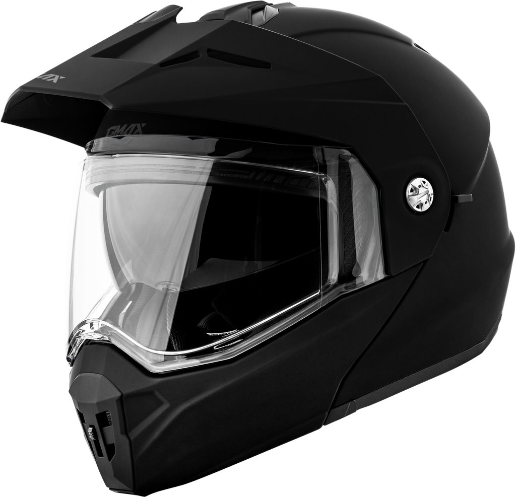 Md 74 Solid Helmets Matte Black Lg