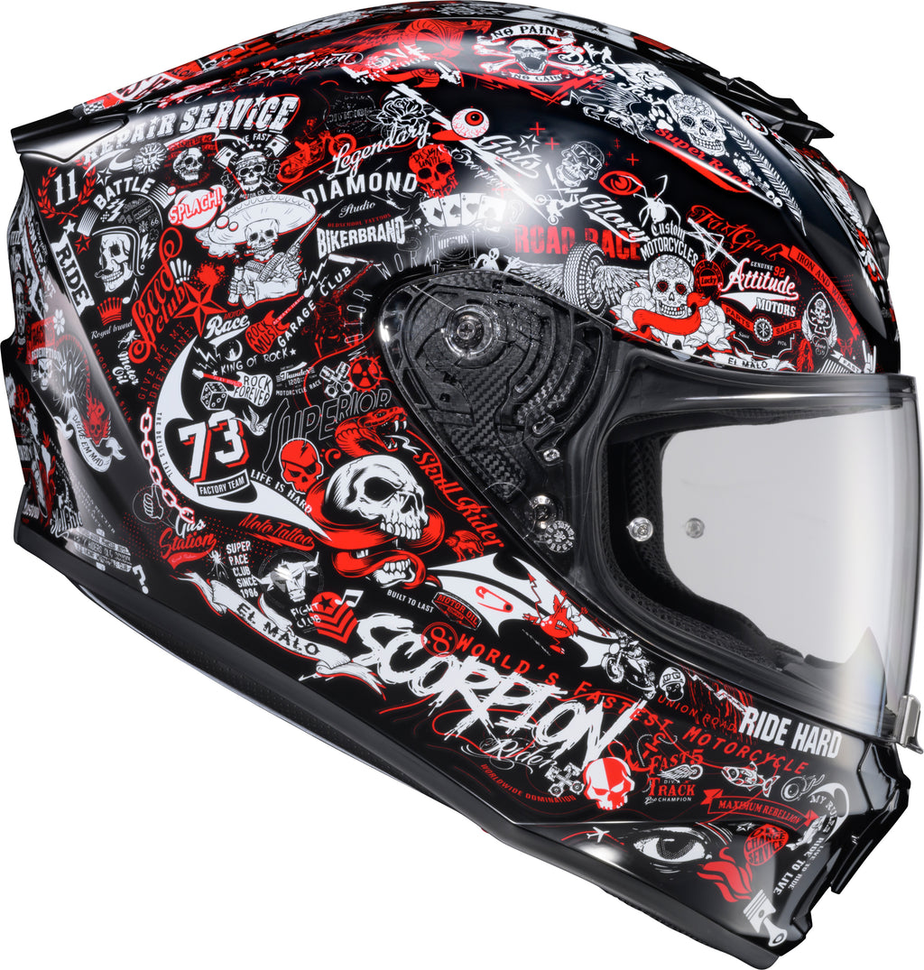 Exo R330 Full Face Helmet Shake 2 Red Xl