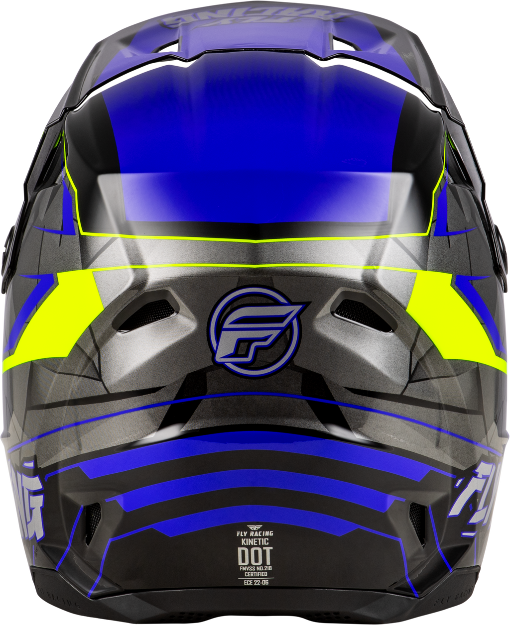 Youth Kinetic Scorched Helmet Blue/Grey/Hi Vis Ys