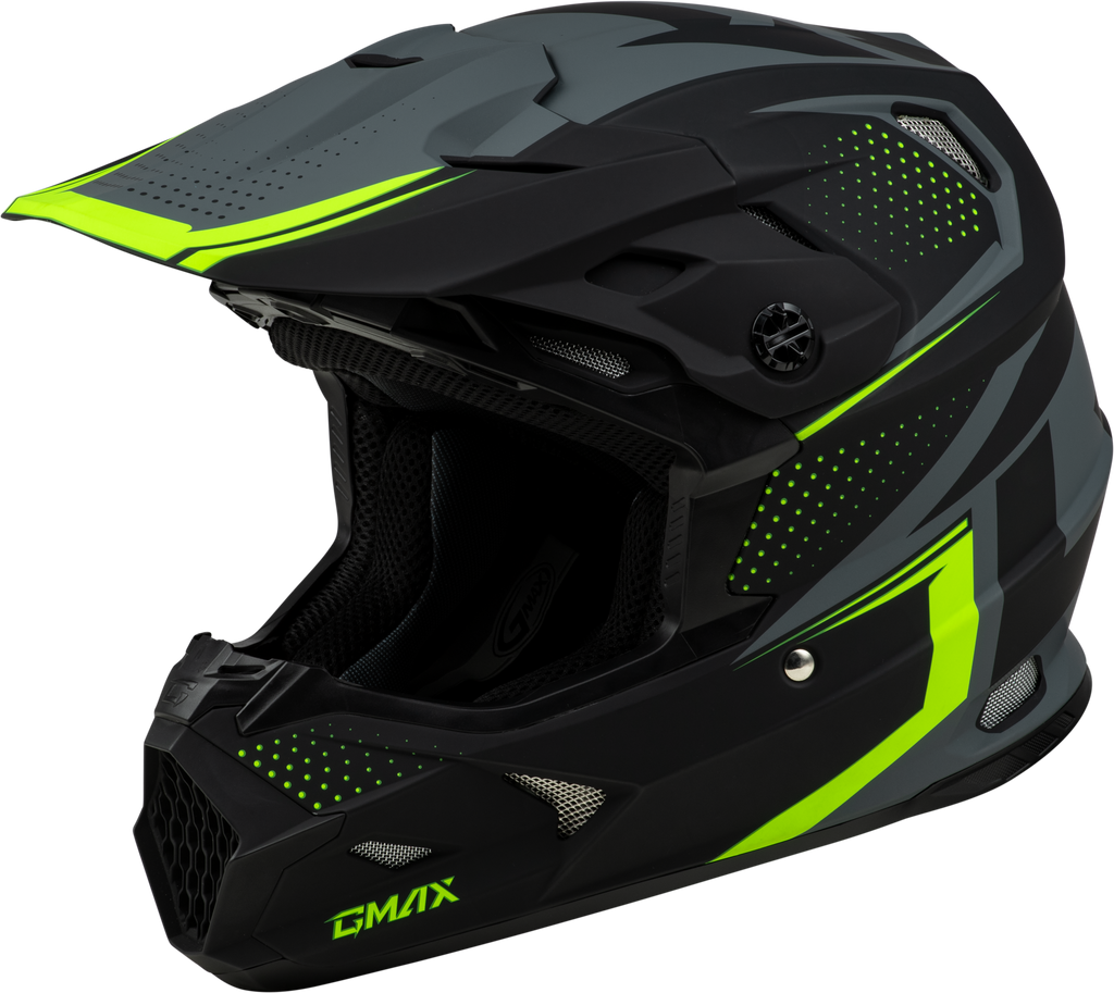 Mx 96 502 Helmet Matte Grey/Hi Viz 2x
