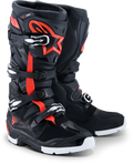 Tech 7 Enduro Drystar Black/Red Fluo/White 12