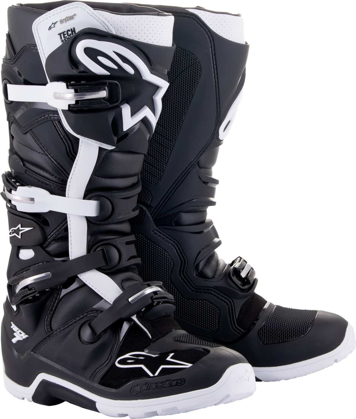 Tech 7 Enduro Drystar Boots Black/White Sz 12