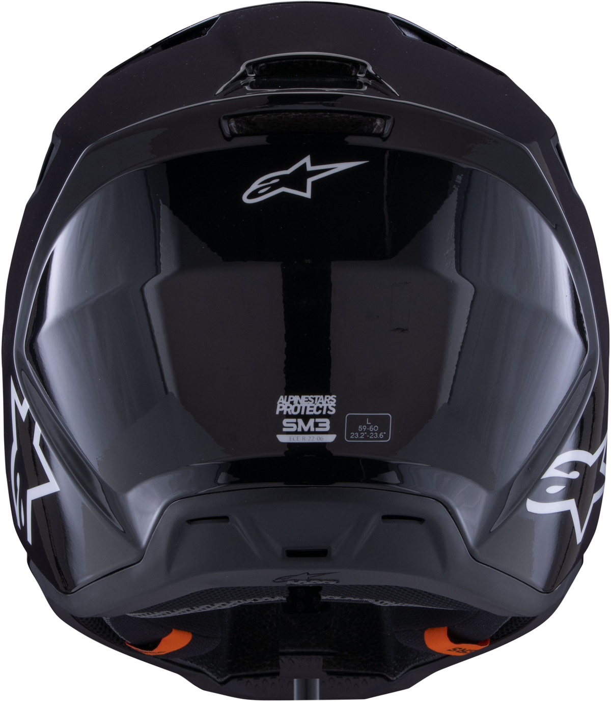 Sm3 Solid Helmet Black Glossy Md