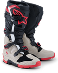Tech 7 Enduro Blk/Light Gry/Bright Red 10