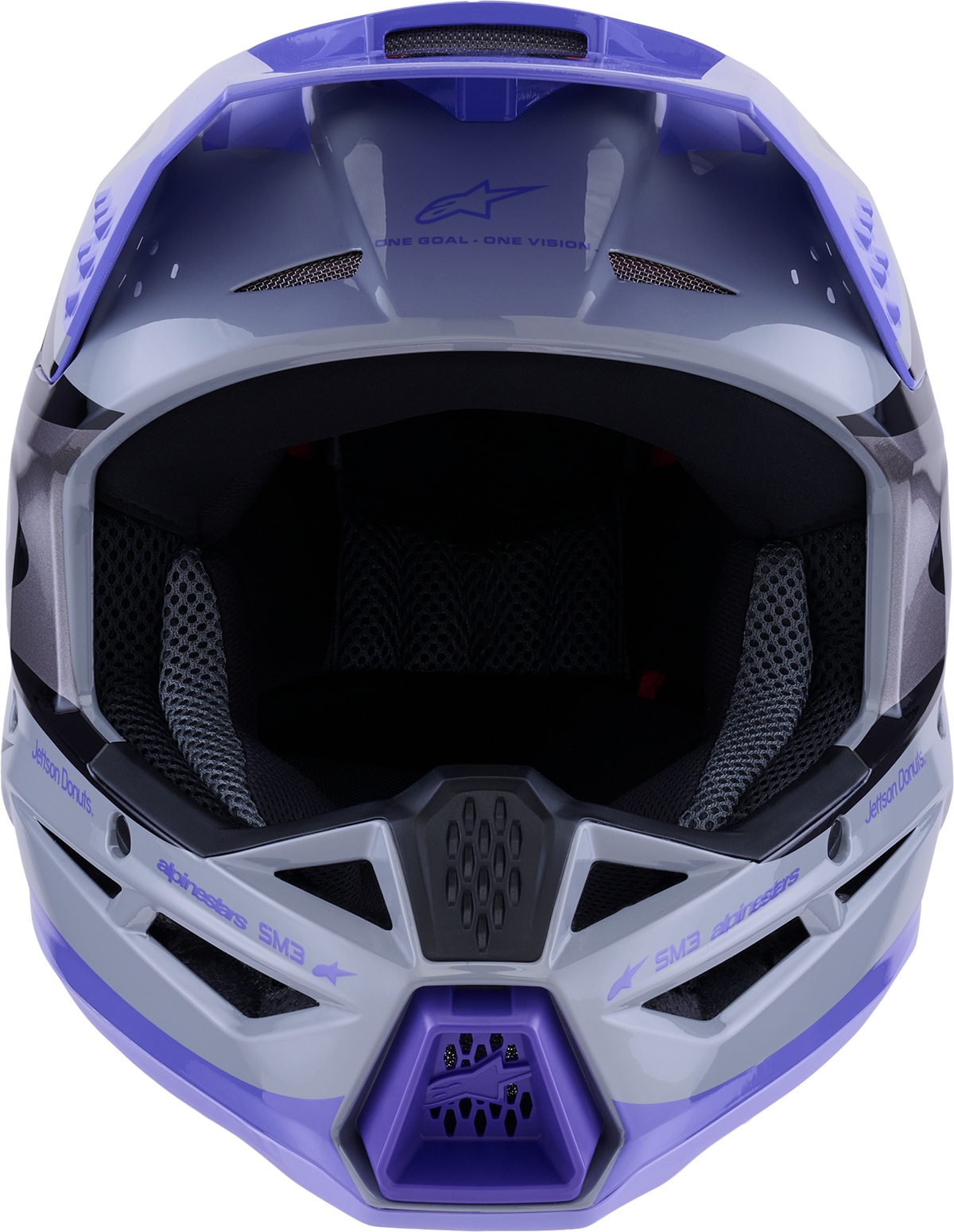 Jettson Sm3 Helmet Gry/Purp/Blk Glossy Xs