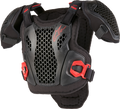 Bionic Action Youth Chest Protector Blk/Red Sm/Md