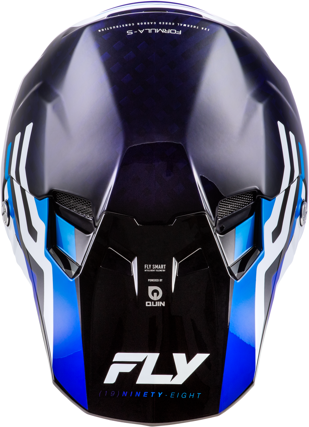 Formula S Carbon Byte Helmet Blue Carbon/Blue/White Lg