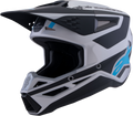 Sm3 Heat Helmet Silver/Blue/Black Matt Xl