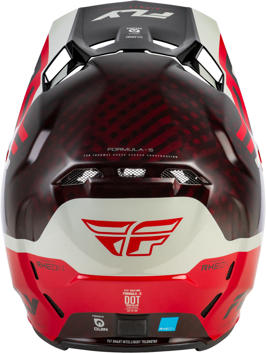 Formula S Carbon Byte Helmet Red Carbon/Red/Grey Xs
